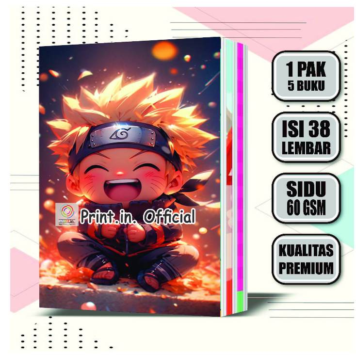 

Buku Tulis Custom Cute Naruto Baby 38 Lembar / Buku Tulis Sekolah