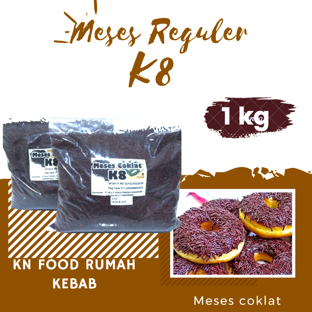 

COKLAT MESES reguler kemasan 1000 gram.