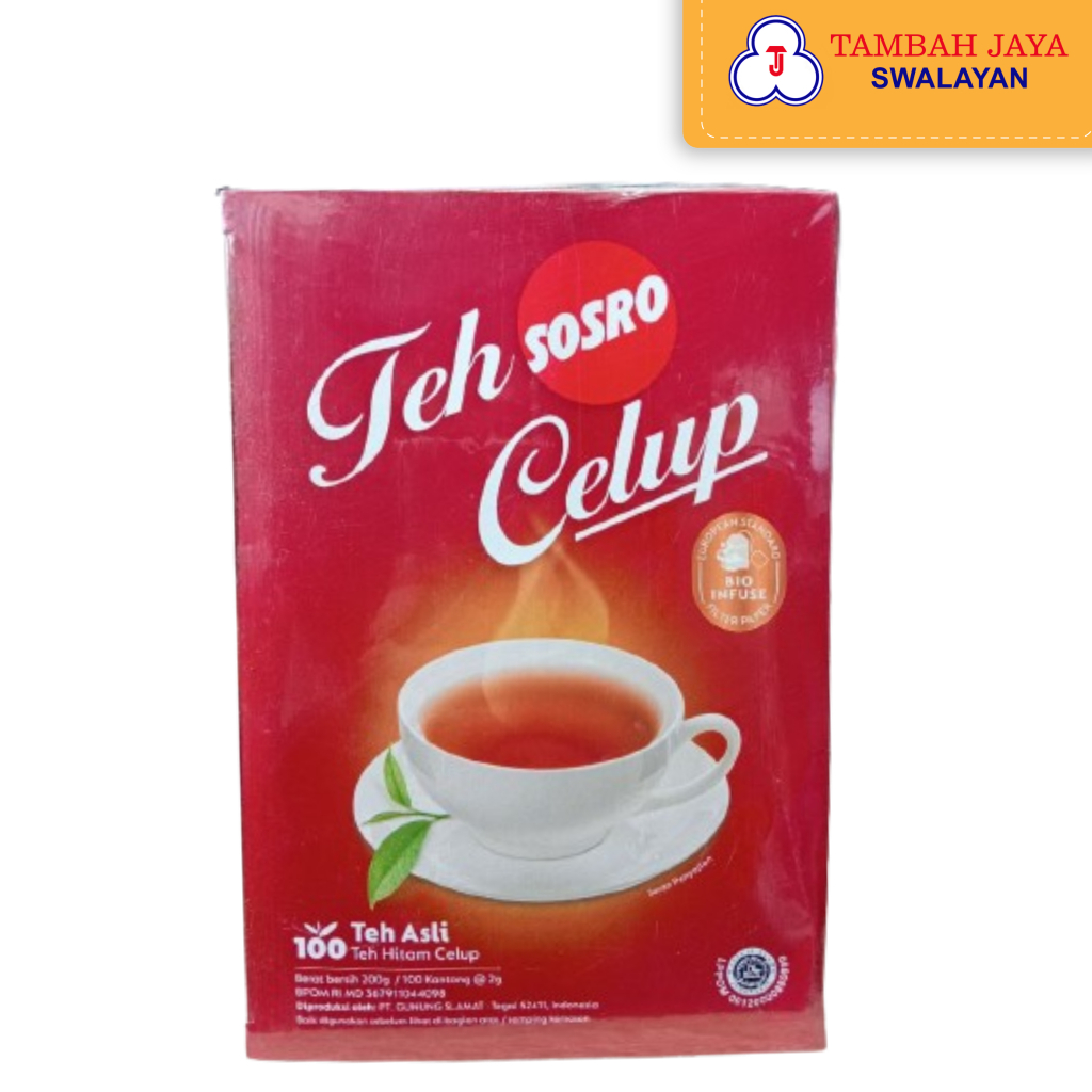 

Teh Celup Sosro 200gr / 100 kantong teh