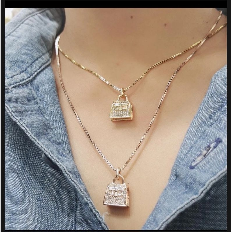 Kalung Tas Nikmir Titanium kalung Liontin tas Anti karat
