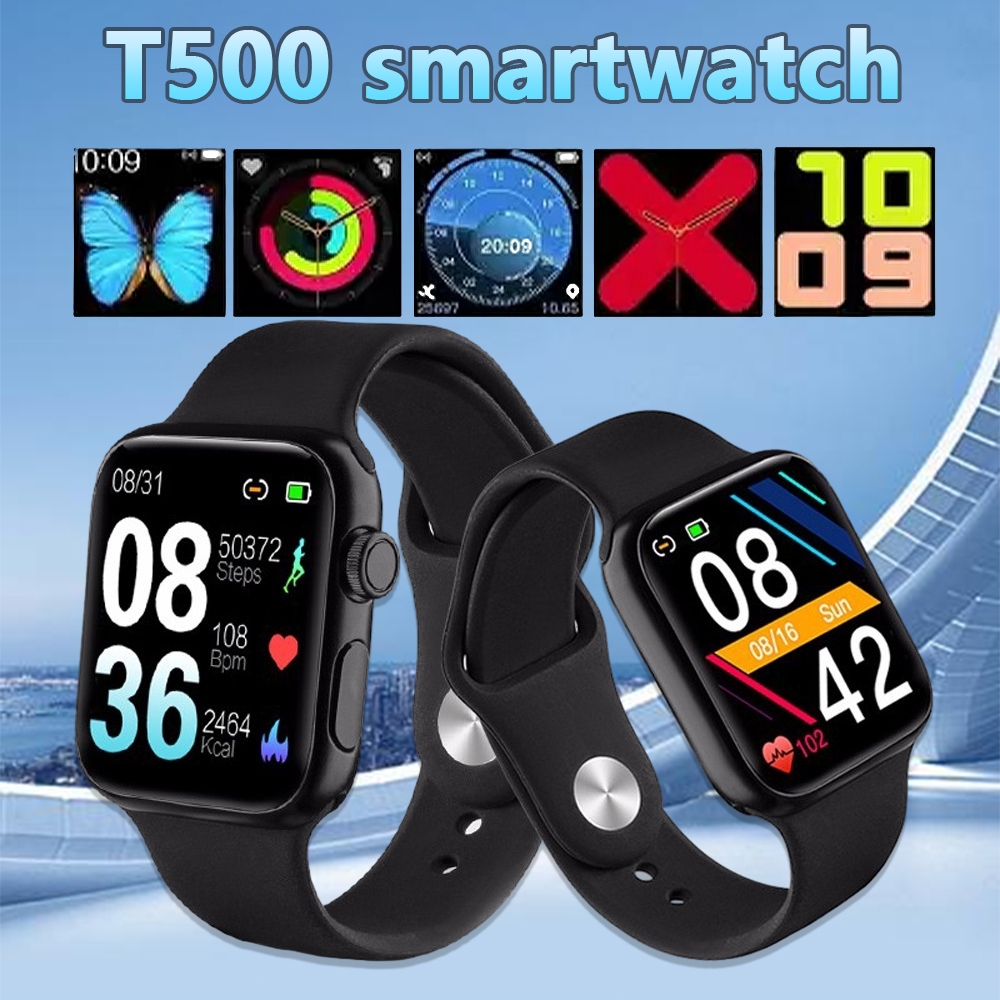 Twanita T500 Air Bluetooth Jam Tangan Smar Pria Twatch Pengawasan Kesehatan Series 5 Digital
