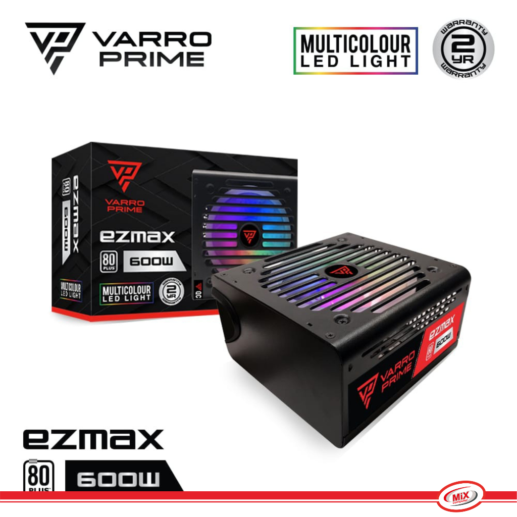 PSU / POWER SUPPLY VARRO EZMAX 600W RGB 80+