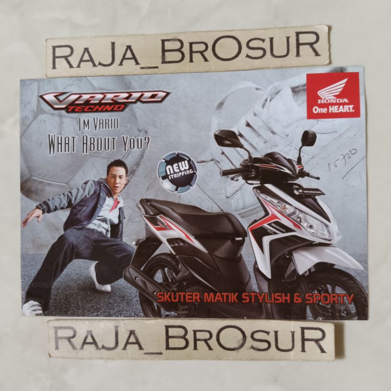 Poster brosur katalog flyer mini Honda Vario Techno/Vario Karburator Karbu/Vario 110 2011