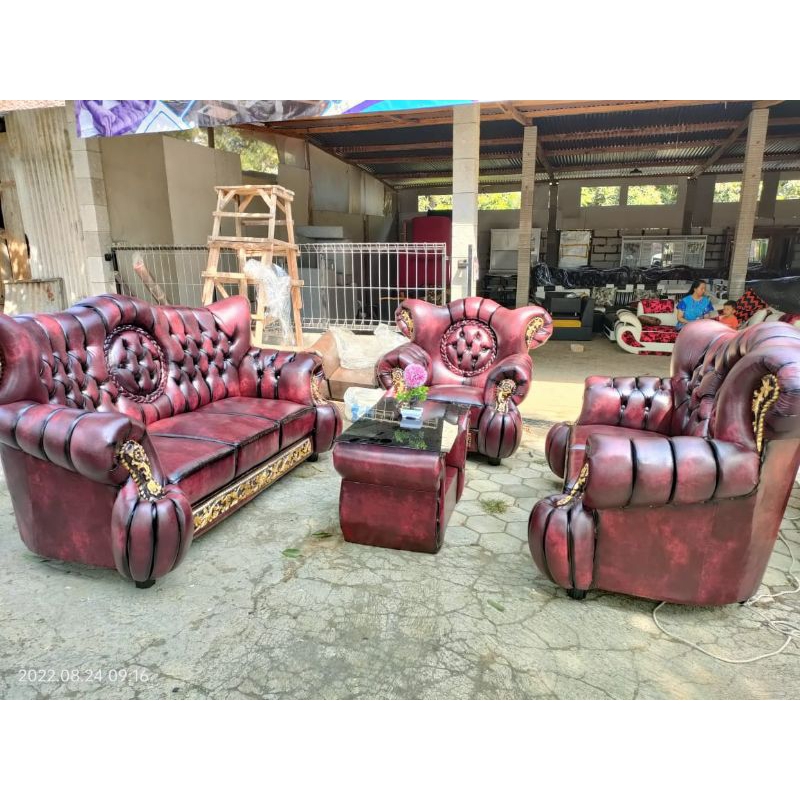 Sofa kepang Viber / kursi sofa mewah elegan