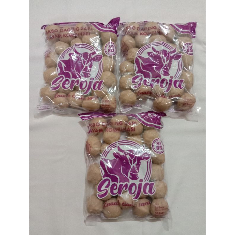 

BAKSO SEROJA SRBM UNGU PAKET 3 bakso daging sapi kombinasi ayam