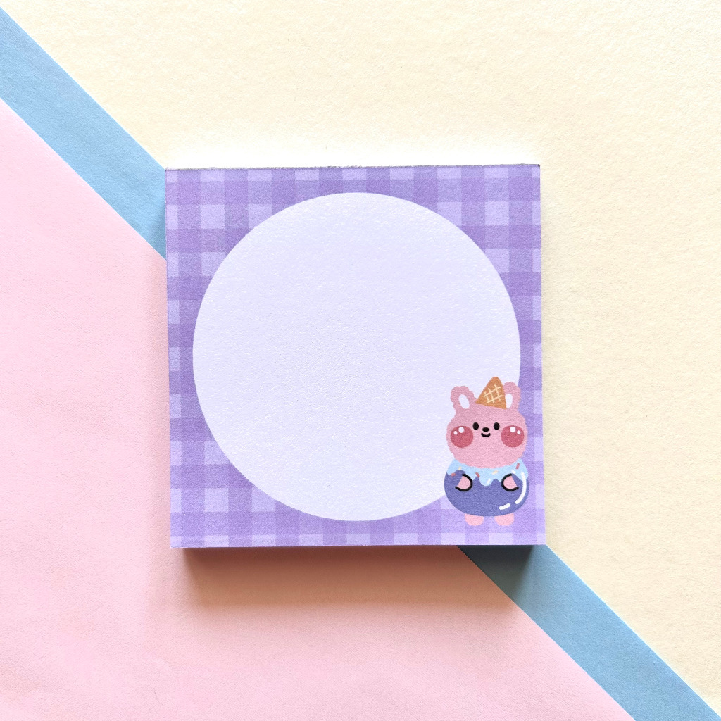 

HOUI - Memopad Lucu Cute Colorful // PURPLE 8 x 8 cm