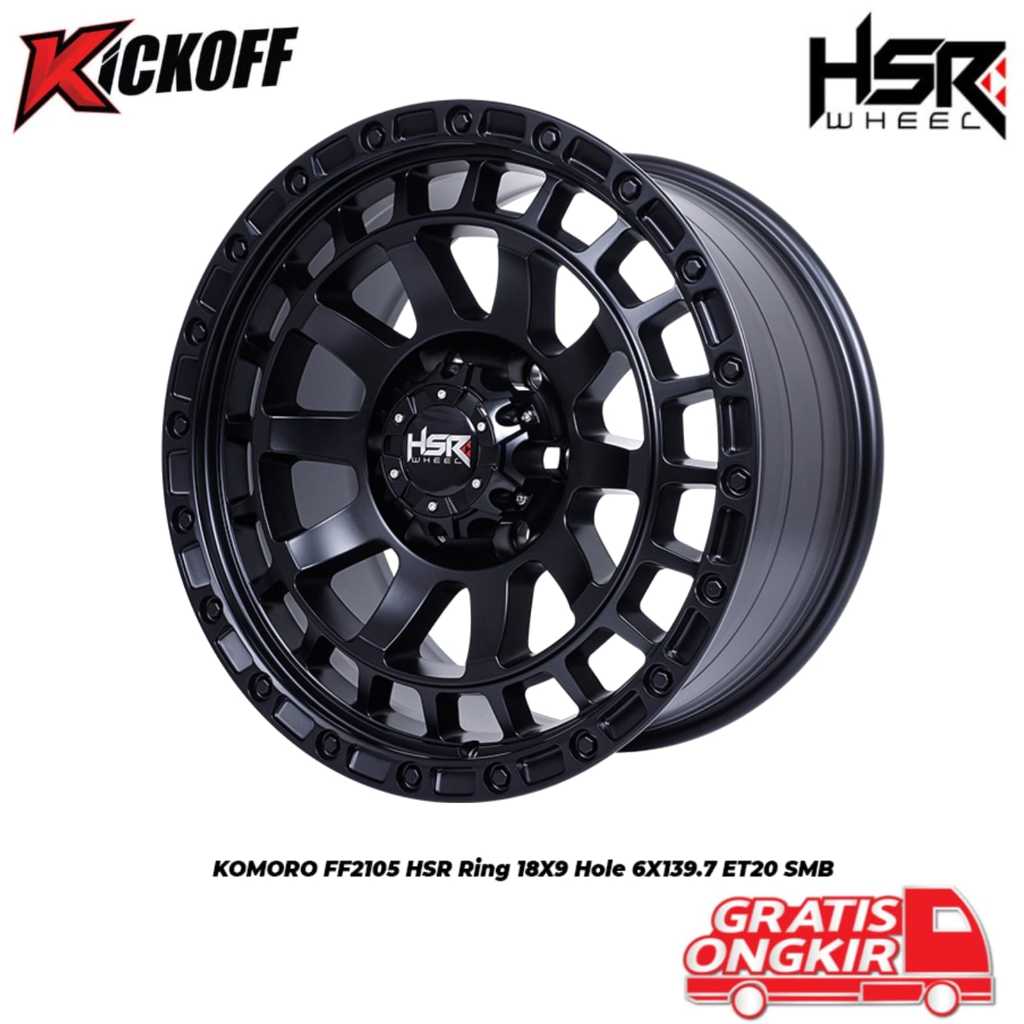 VELG RING 18 GAHAR TIPE KOMORO HSR BUAT MOBIL FORTUNER HILUX DC PAJERO SPORT TRITON EVEREST DLL