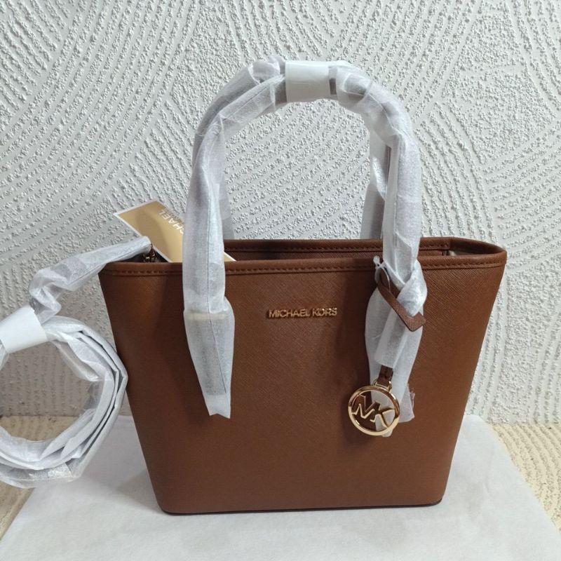 TAS WANITA MK JET SET TRAVEL XTRA SMALL TOTE LUGGAGE