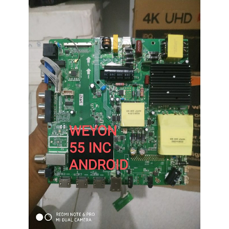 MB - MAINBOARD - MOTHERBOARD - WEYON 55 INC -  ANDROID TV - NEW ORIGINAL