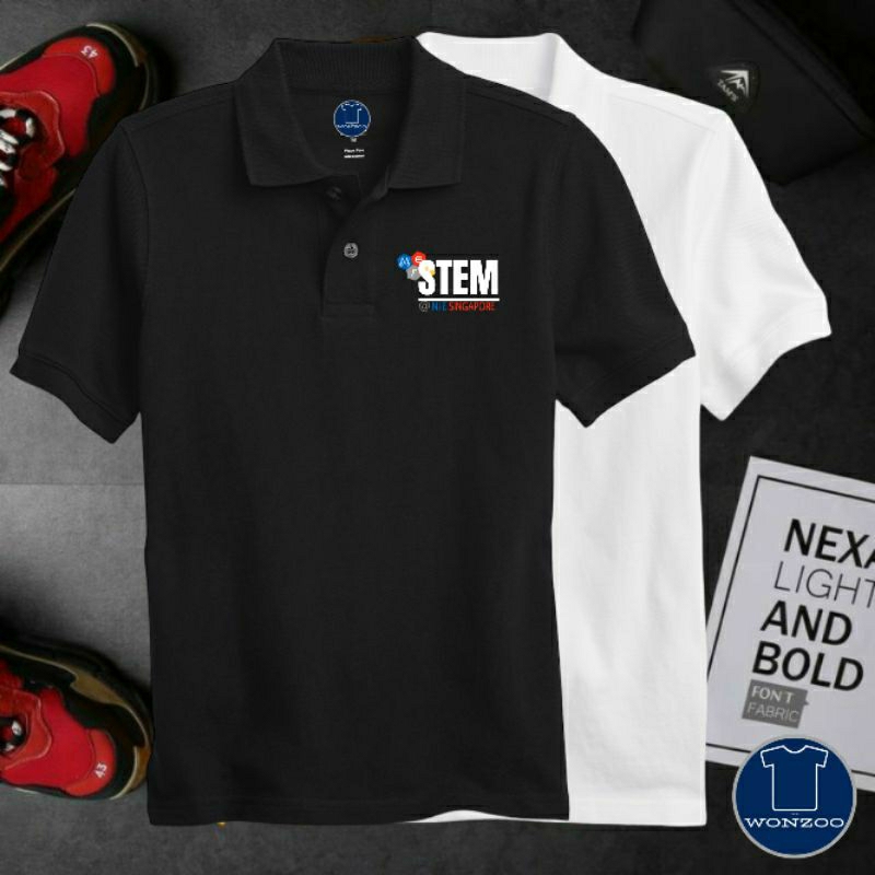 KAOS TSHIRT POLO STEM NIE NATIONAL INSTITUTE  OF EDUCATION SINGAPORE-AN INSTITUTE OF NANYANG NTU