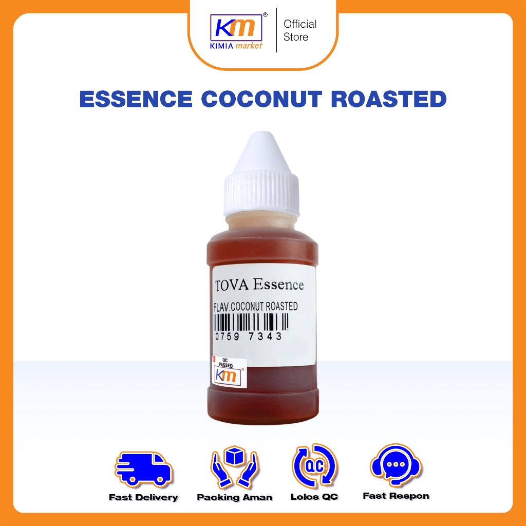 

Essence Coconut Roasted 50ml Makanan/Minuman Flavor TOVA Coconut Roasted/ Kelapa Bakar / Penambah Aroma