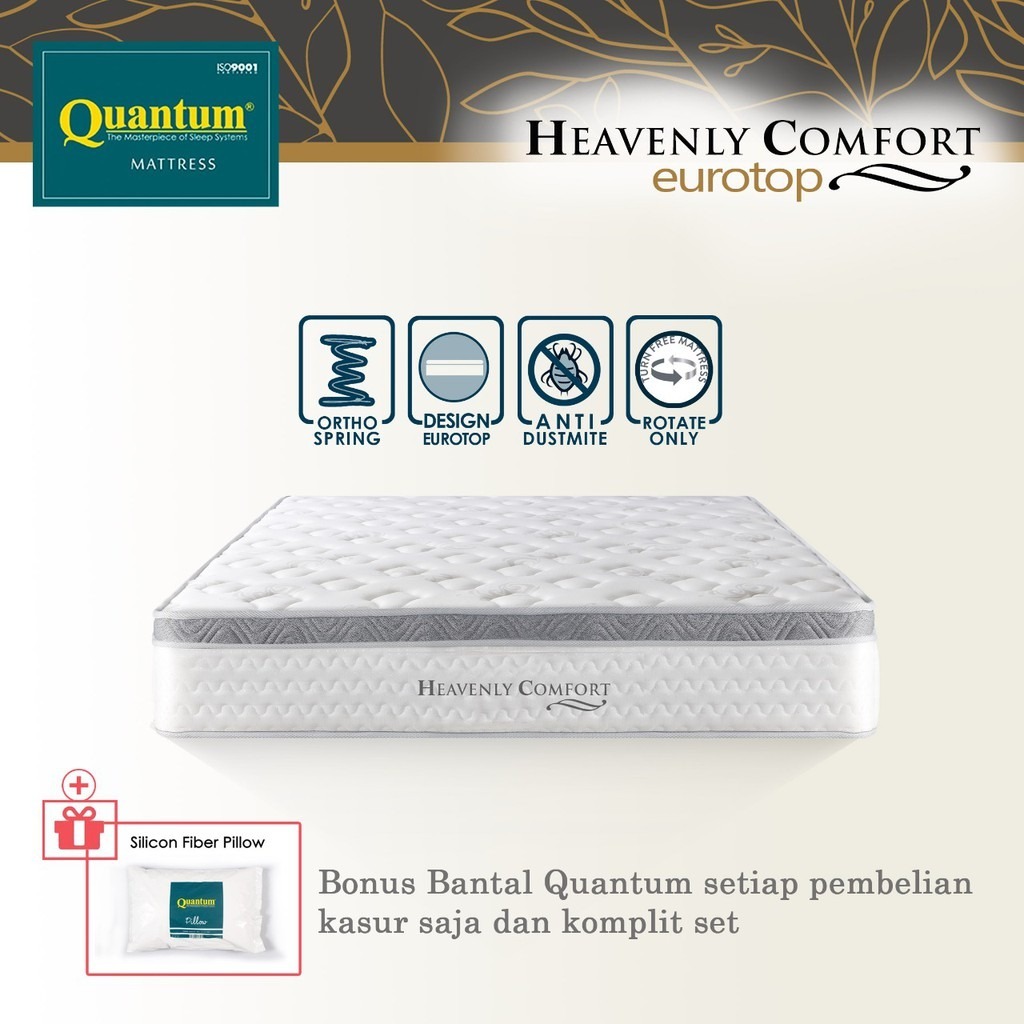 SPRINGBED QUANTUM HEAVENLY COMFORT EUROTOP 180 x 200 CM