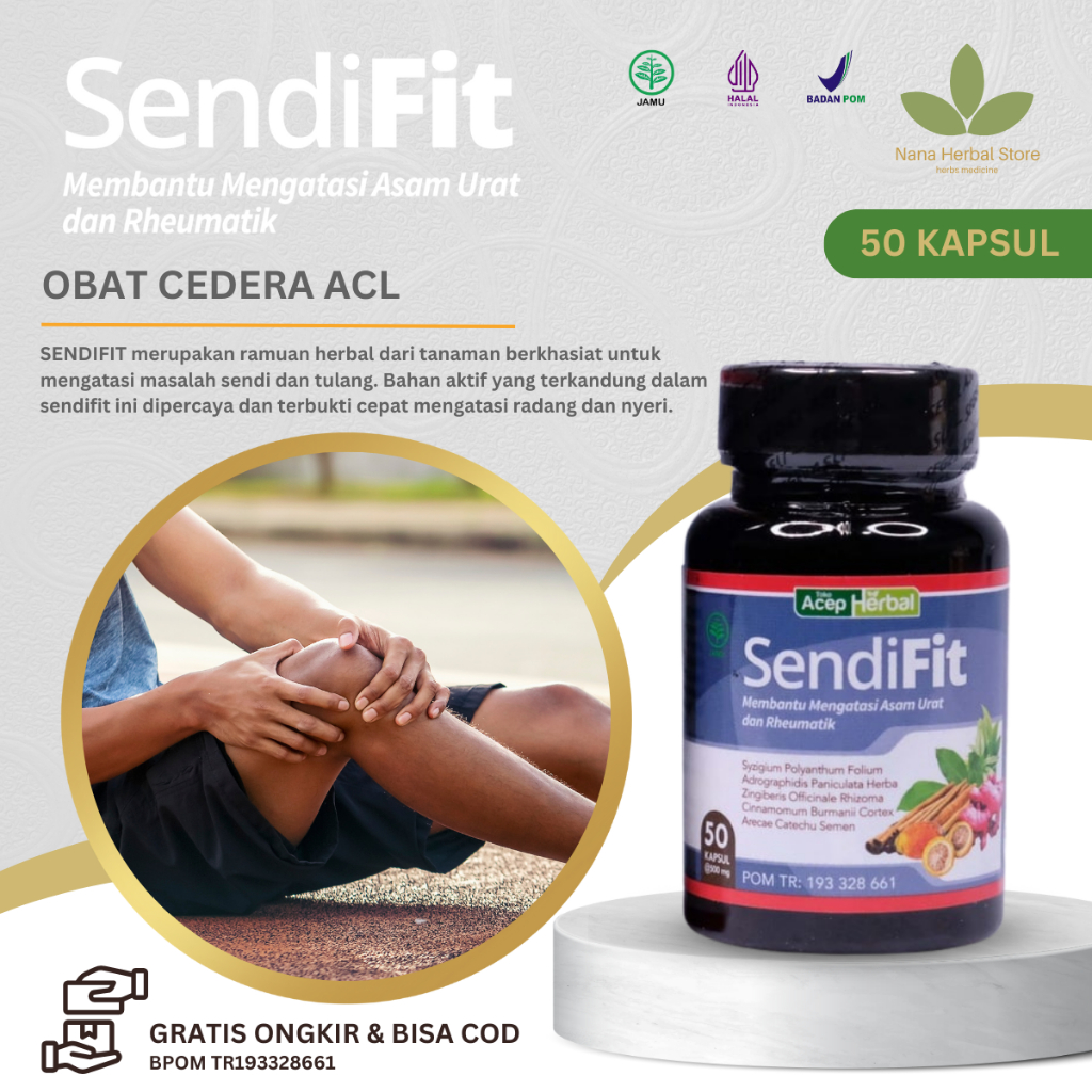 Sendifit Obat Cedera ACL Suplemen Otot Ligamen Robek Anterior Cruciate Ligament Cedera Ligamen Lutut