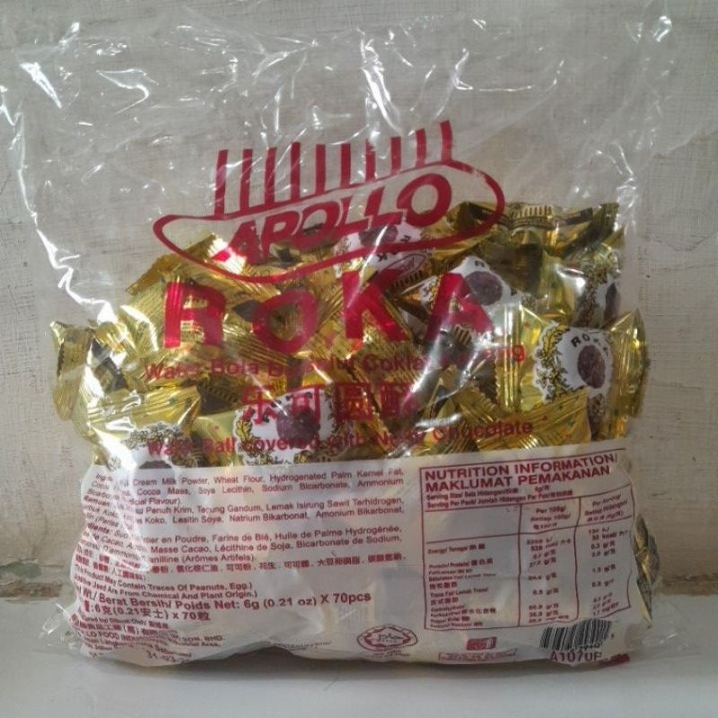 

APOLLO ROKA COKLAT ISI 70PCS