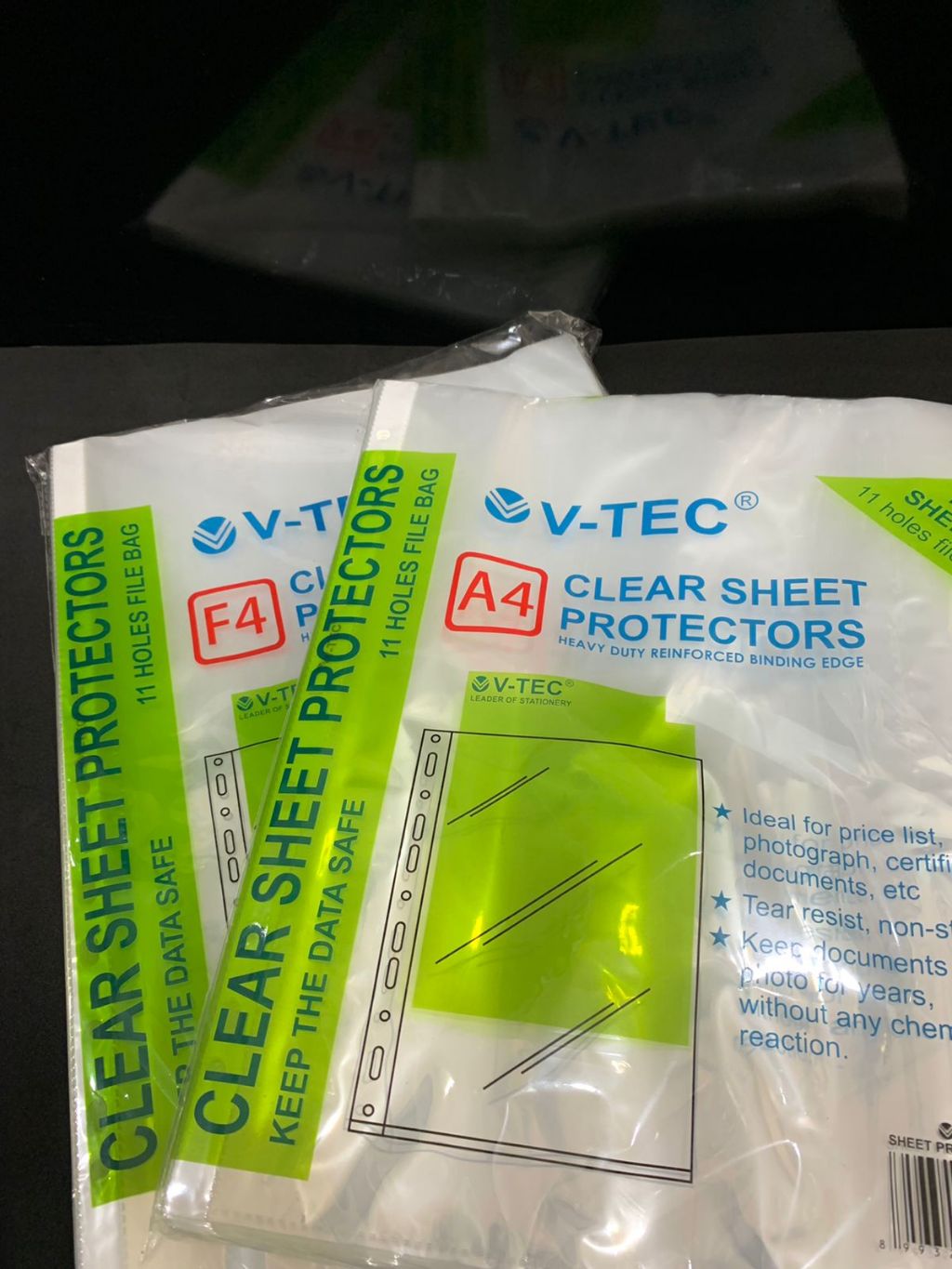 Sheet Protector F4 Vtec A4 Vtec 1 PACK ISI 100PCS