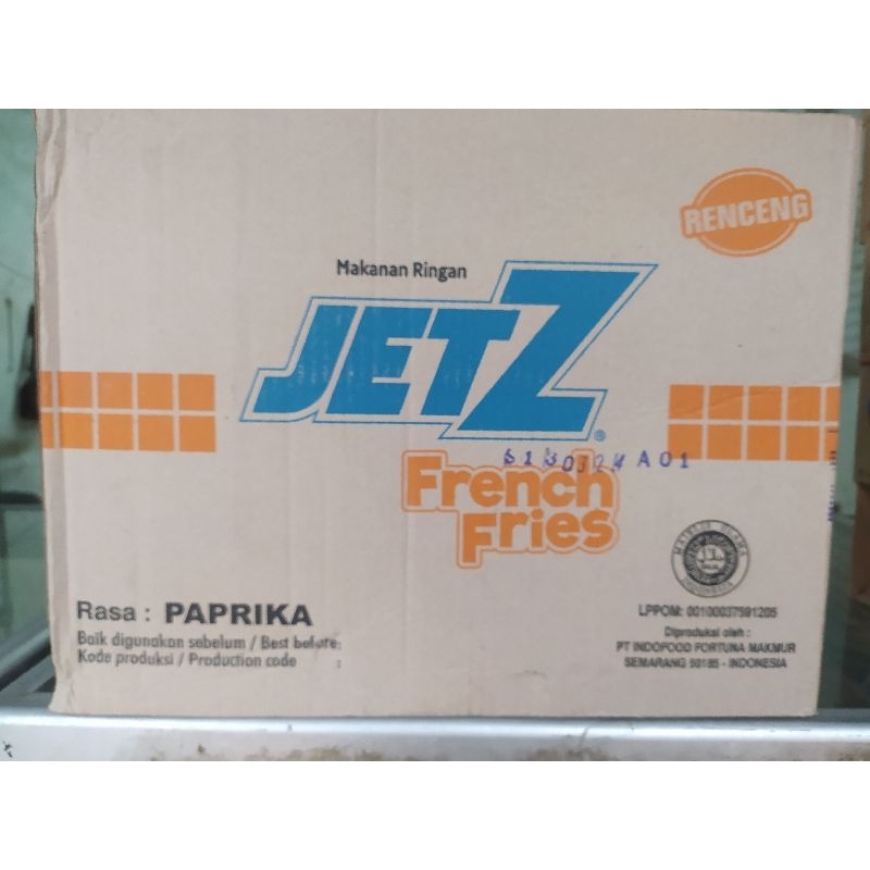 

Snack JetZ French Fries Paprika 14 gr 1 Dus isi 60