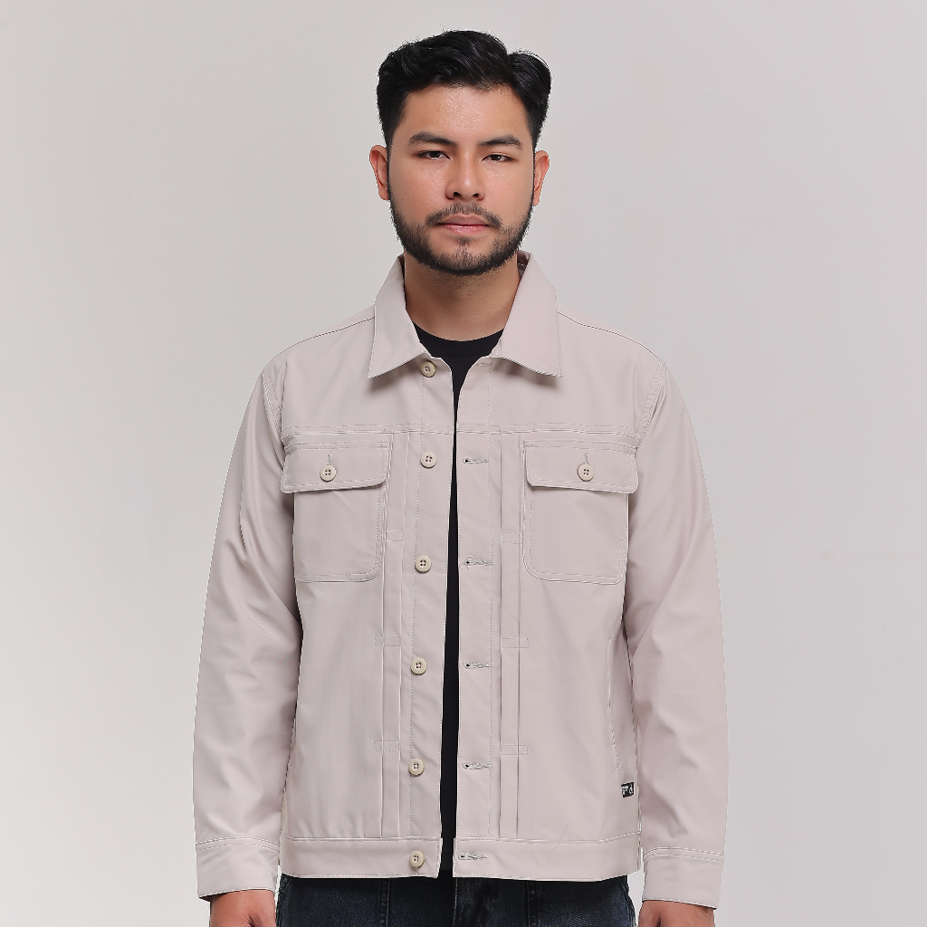 BREY Jaket Pria Trucker Outer Semi Parka Motor Rex Jacket