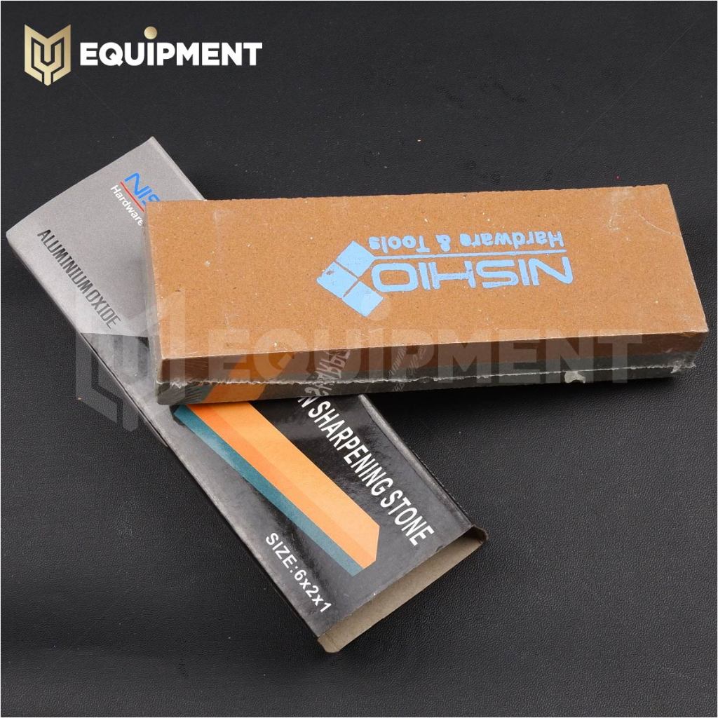 batu asah 6inch / sharpening stone 6" / gosok 6inci / mata pisau golok gunting ketam serut pahat bor