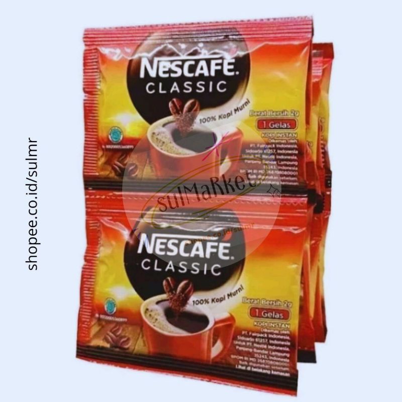 

[6pack] Nescafe Classic 100% Kopi Murni @2gr