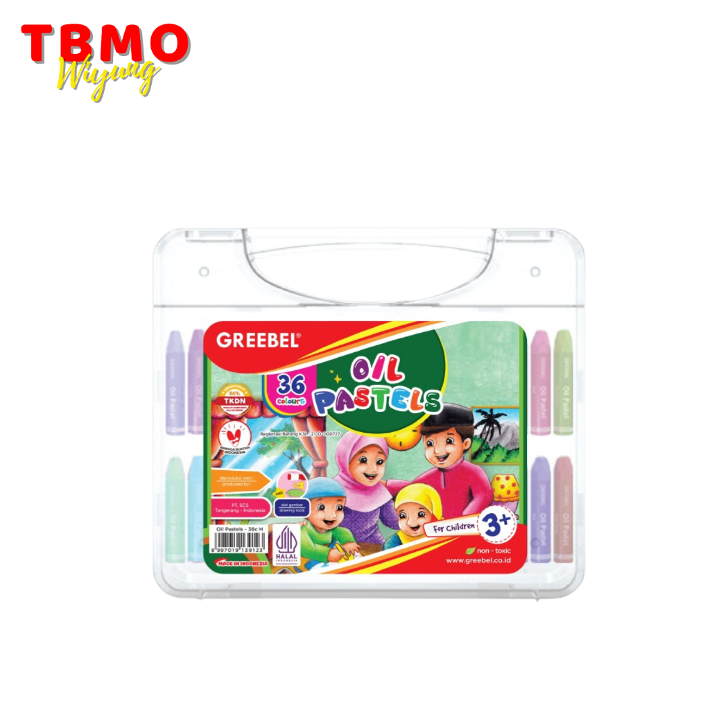 

Oil Pastel / Crayon Greebel 36 Warna Halal Edition