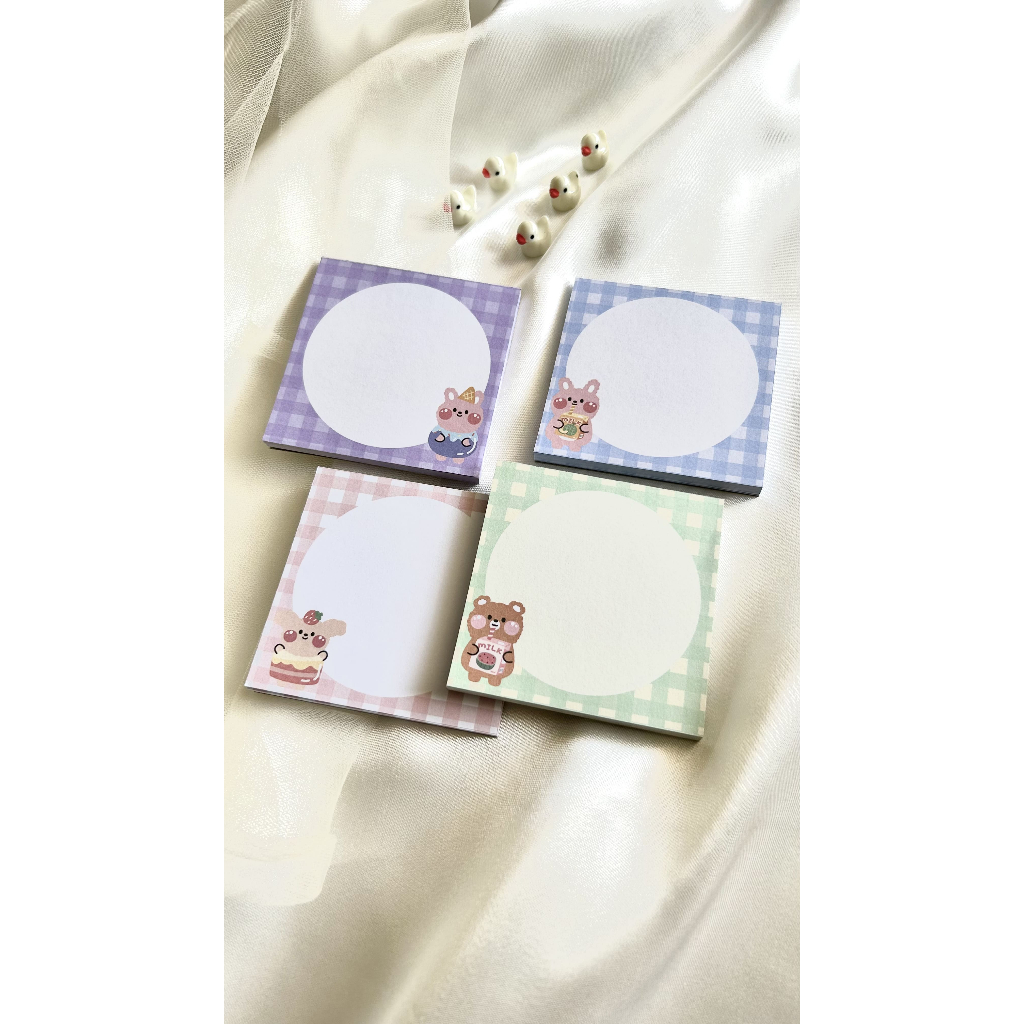 

HOUI - Memopad Lucu Cute Colorful // PAKET ISI 4