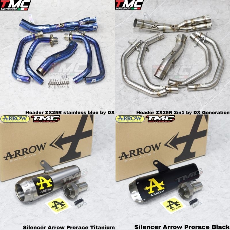 Knalpot ZX25 ZX25R Arrow ProRace fullsystem 100% ORIGINAL
