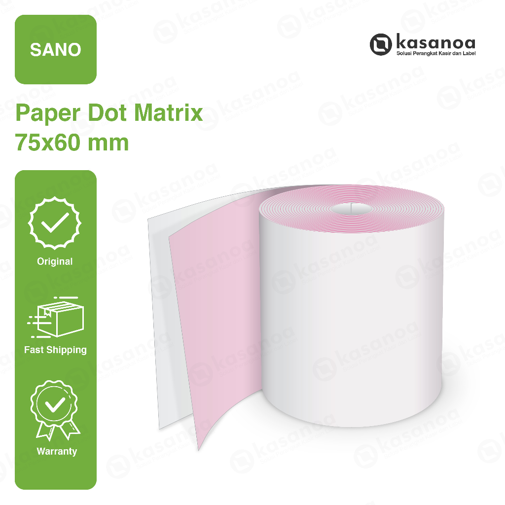 

Paper Roll NCR 2ply Sano 76X60