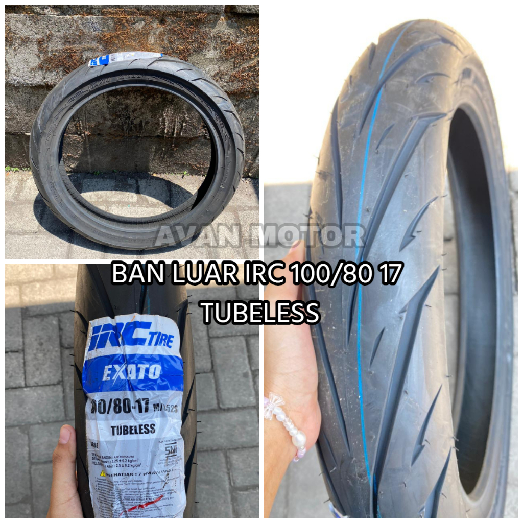 BAN IRC NR/RX || BAN IRC BAN LUAR IRC DEPAN CBR 150R IRC 100/80-17 TUBELESS