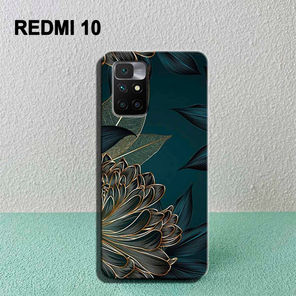 Case Hp - Redmi 10 - Casing Hp - Redmi 10 - External_Acc  - Motif Bunga - Fashion Case - Case Cewek 