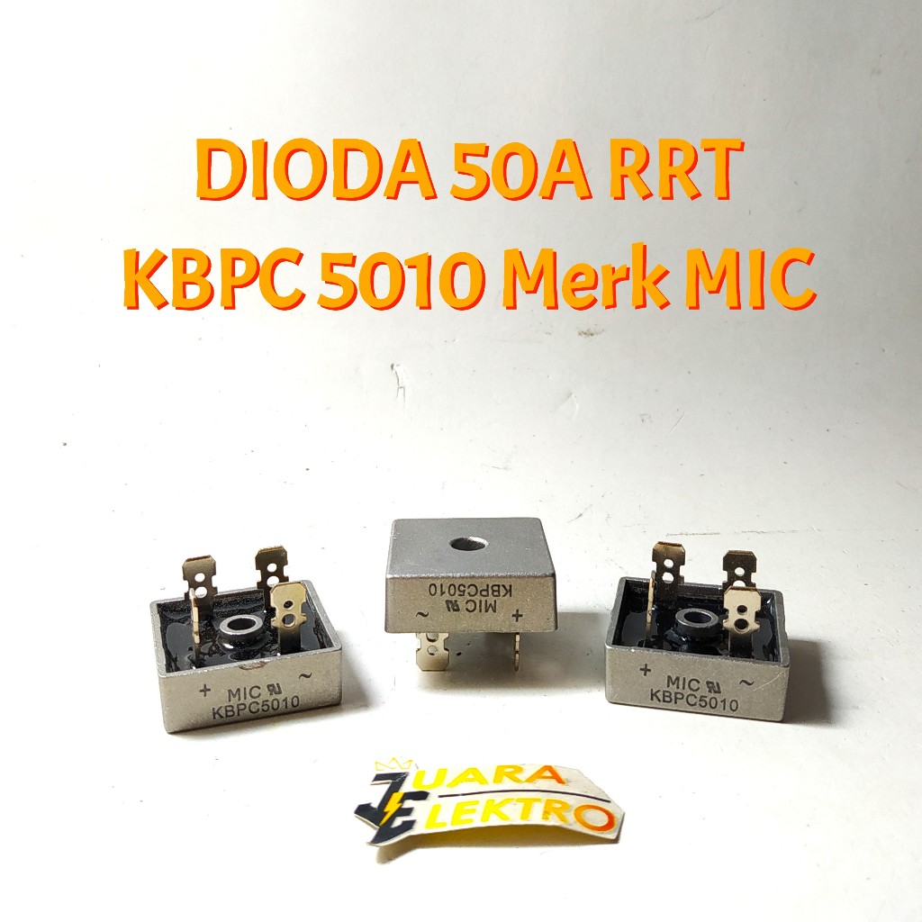 DIODA BRIDGE 50A RRT (KBPC 5010) SILVER | Dioda Kiprok 50 A RRT KBPC5010 MIC