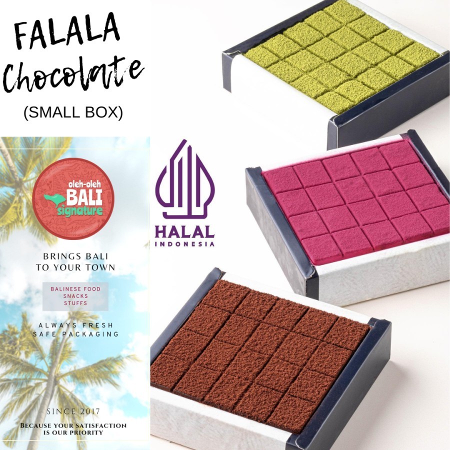 

Falala Chocolate Bali Small Box (KHUSUS GOJEK/GRAB) (Aneka Rasa)