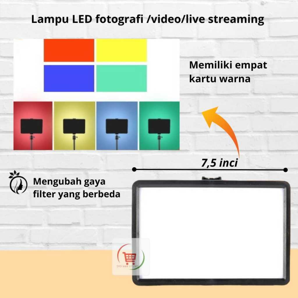 LELEBEST LED 7.5inch Overhead Phone Stand + Led Lampu 7.5inch Stand Holder Phone Holder