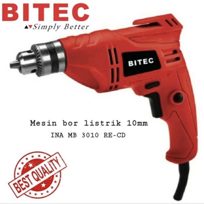 Mesin Bor Tangan Listrik 10mm Bitec