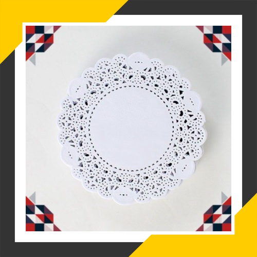 Promo Kertas tatakan makanan/Paper Doilies Grade Putih 1 pack/PAPER DOILIES 45 GRADE Limited