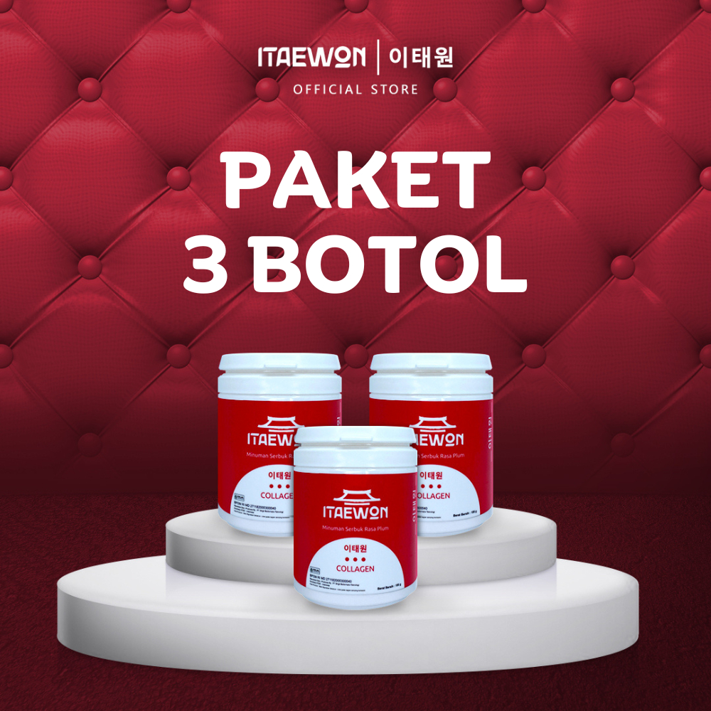 Paket 3 Botol ITAEWON Collagen Drink | TAEWON Kolagen | Kolagen Korea | Kolagen Premium | Minuman Ko