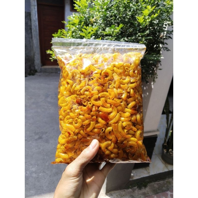 

SEBLAK KERING MAKRONI KRIUK bumbu cikruh extra daun jeruk 500gr