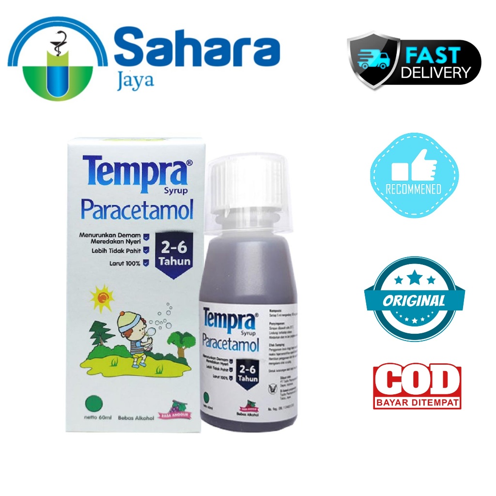 [SJ] Tempra Sirup Rasa Anggur 30 ml / TEMPRA SIRUP 30 ML