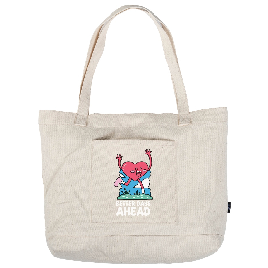 

ID FLADE STUDIOS - TOTE BAG KANVAS CREAM MAGNET - TAS KULIAH PRIA WANITA - INSPIRE SERIES