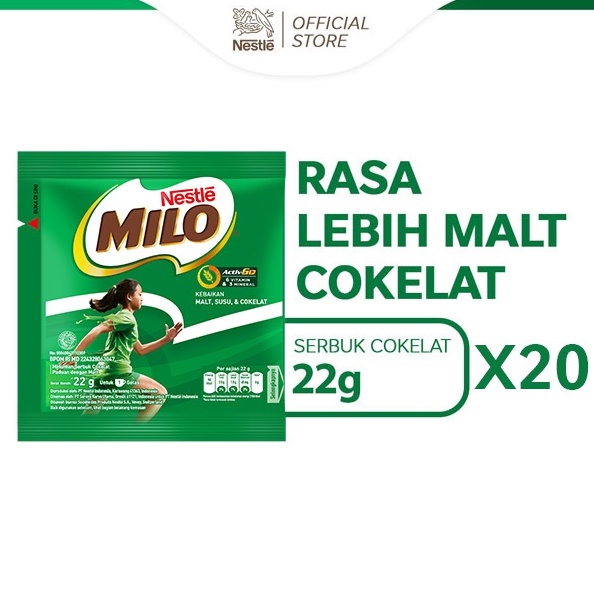 

Terbaru dan terlaris Milo Activ-Go Sachet 22gr - 10 Pcs x 2 !