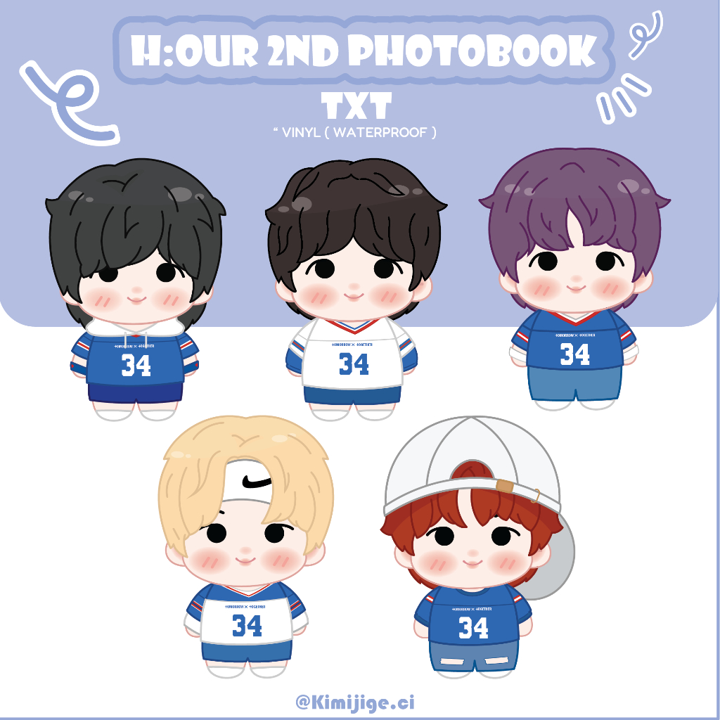 

*STICKER PACK* TXT H:OUR 2ND PHOTOBOOK BLUE VER.