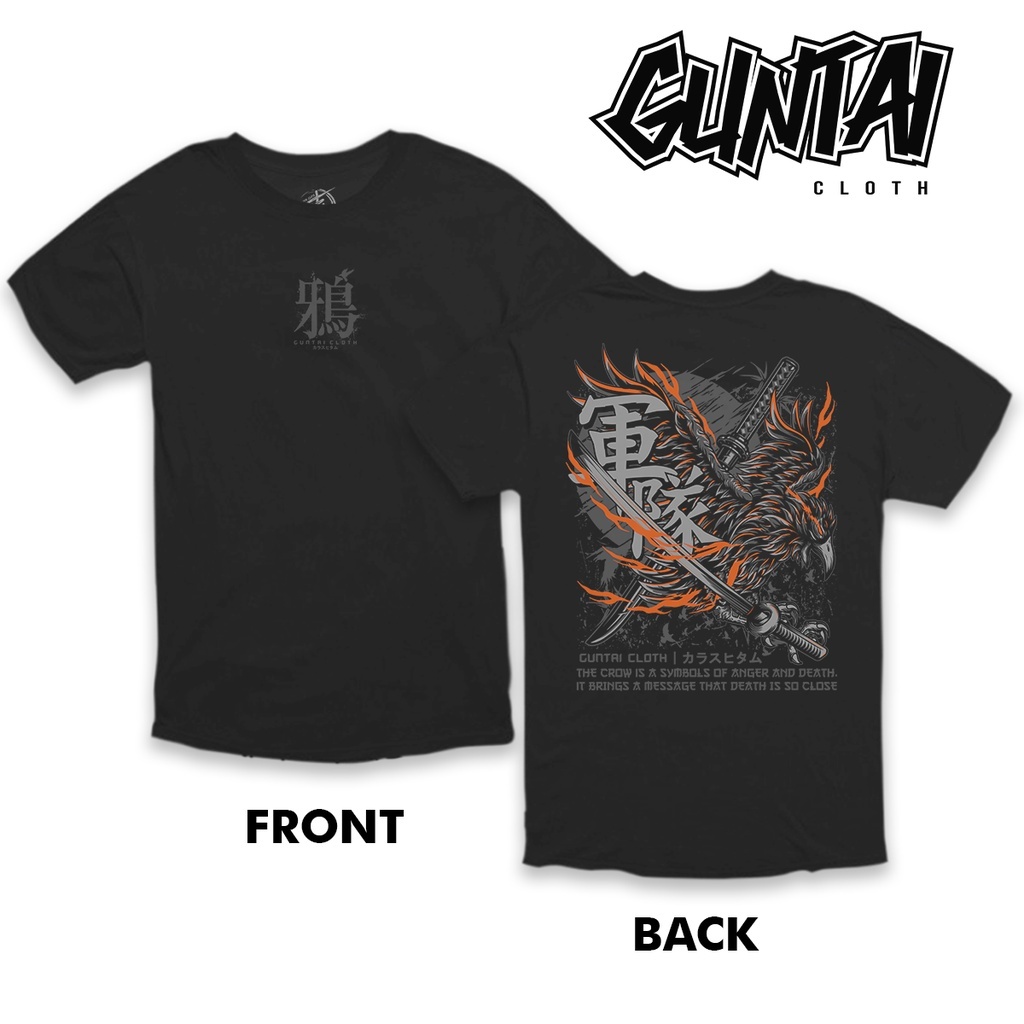 Kaos Distro Jepang Original Tshirt Pria Branded Japanese Art Guntai Cloth GT 7 | BY Guntai Cloth