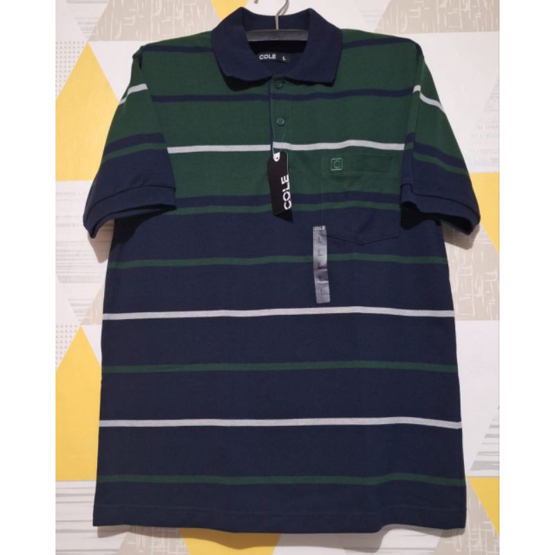 Kaos Polo Pria COLE Original size L (LD 112cm)