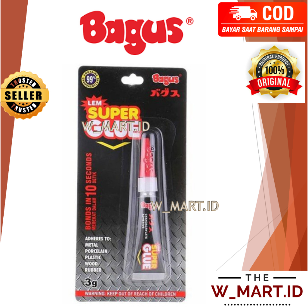 

BAGUS LEM SUPER GLUE PEREKAT 3GR