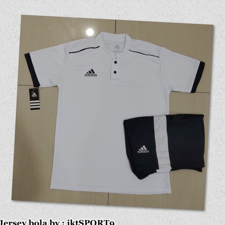 Paling Laris jersey | setelan futsal ADIDS KERAH KANCING LIST27 2023 NEW M L XL BAHAN DRY FIT | baju