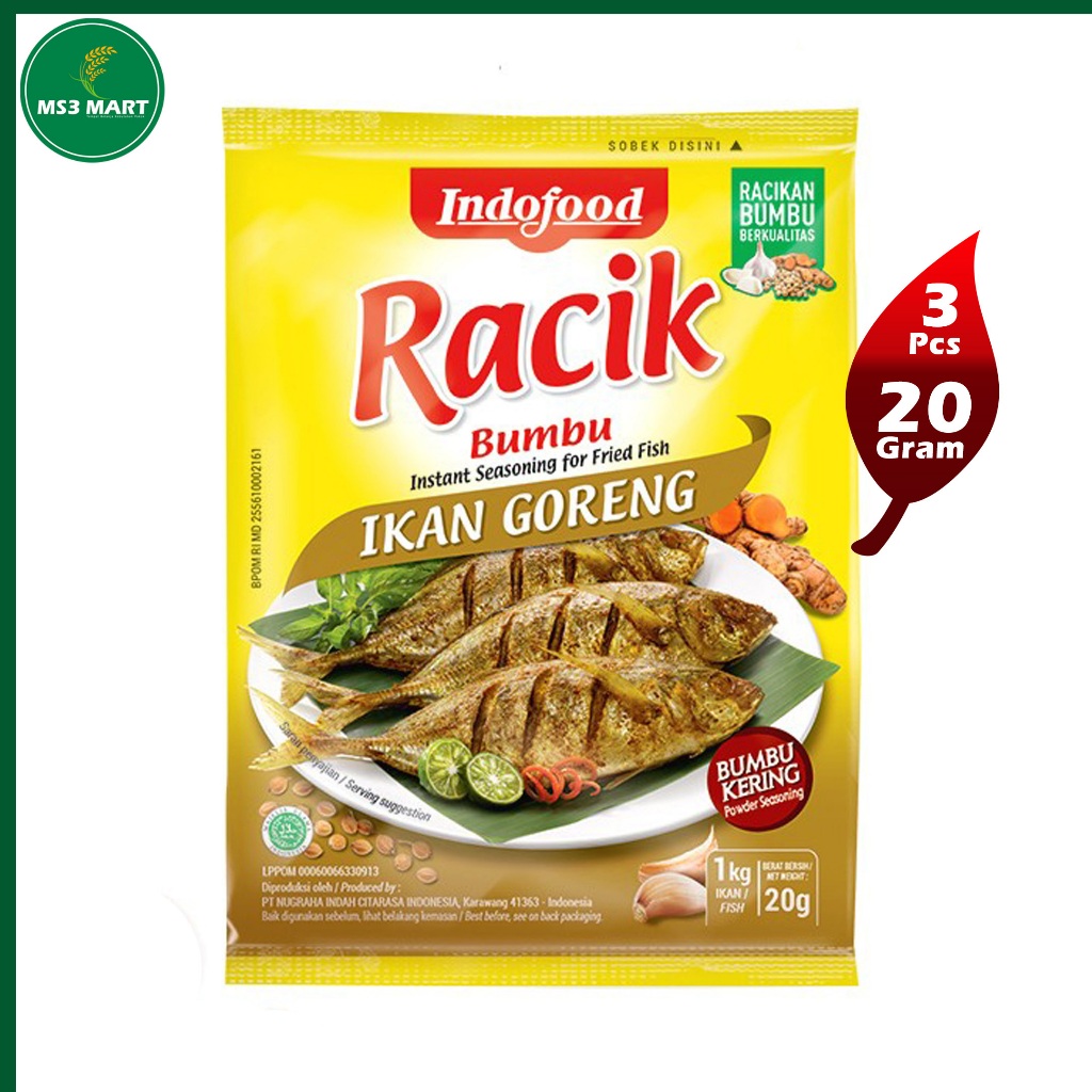 

Bumbu RACIK Ikan Goreng 20 Gram 3 Pcs | MS3 Mart
