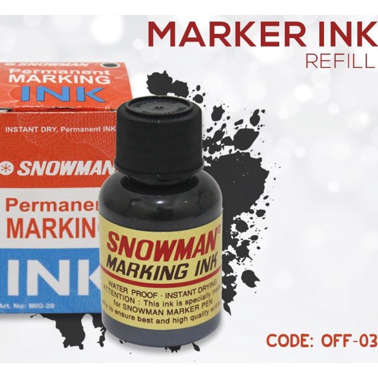 

REFILL / ISI TINTA PERMANENT MARKING SNOWMAN