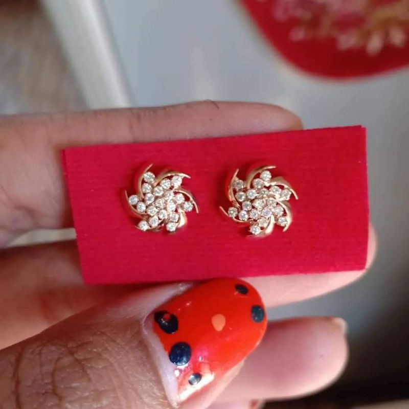 Anting Kipas Berlian Medan asli