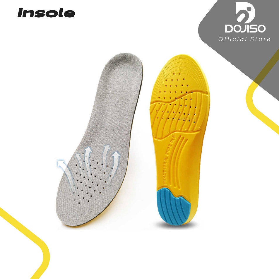 Insole Sepatu Olahraga Sport Arch Support Kaki Rata Memory Foam Alas Kaki Datar Sol Futsal Running