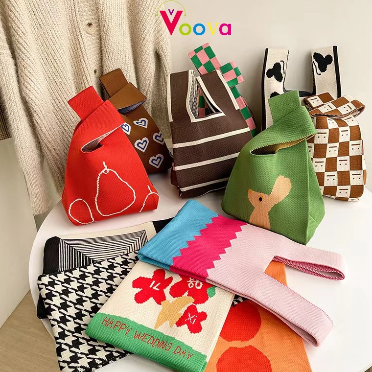 HARGA TERMURAAH VOOVA Tas Thailand/Tas Tailand/Tas Belanja Rajutan/Tas Tenun/Tas Ponsel/Tas Kasual/T