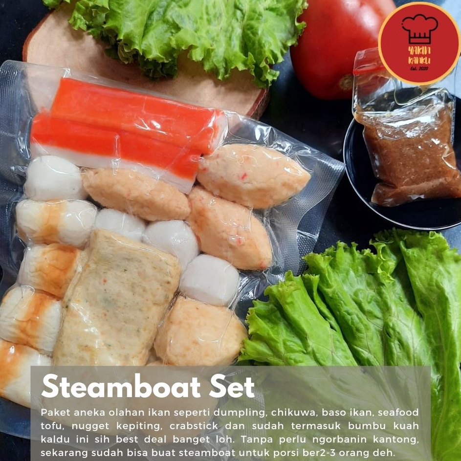 

GWYQ4028 DISKON!!!!!!! PAKET HEMAT SUKI STEAMBOAT HALAL (PORSI 2 ORANG) +FREE BUMBU (LENGKAP)